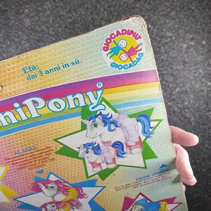 Vintage My Little Pony G1 Pony Wear Mutter und Baby Pony Workout Italienisch Bild 3