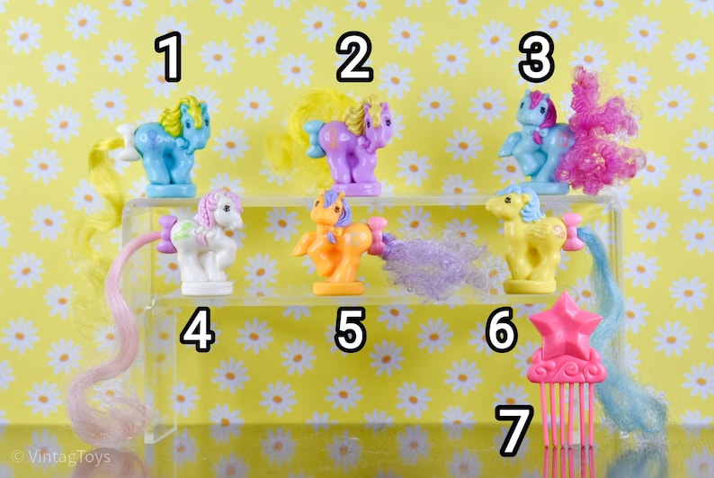 Ersatzteile Vintage G1 My little Pony petit Pony Tail Pferdeschwanz Bild 2