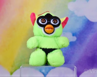 Rare imitation vintage Furby, corps vert