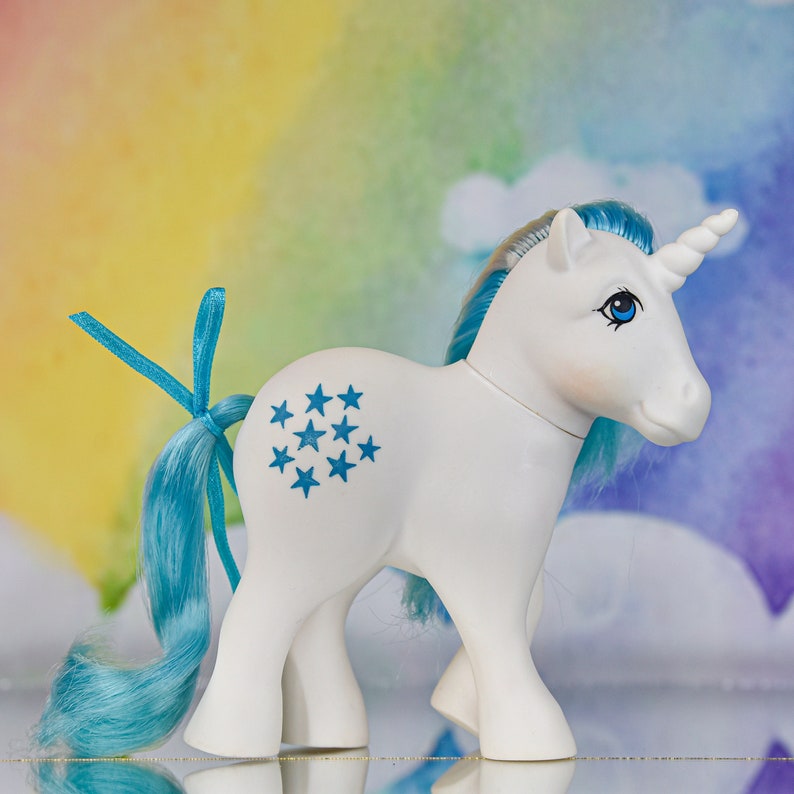 Très rare HTF vintage My Little Pony G1 Re Unicorno variante III Italie Nirvana italien image 1