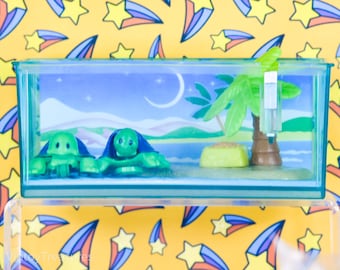 Waggelende schildpadden op Paradise Island Littlest Pet Shop Kenner