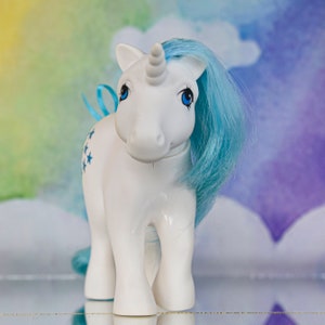 Très rare HTF vintage My Little Pony G1 Re Unicorno variante III Italie Nirvana italien image 2