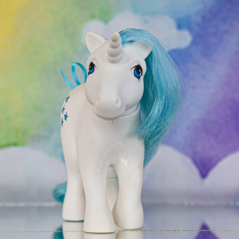 Très rare HTF vintage My Little Pony G1 Re Unicorno variante III Italie Nirvana italien image 2