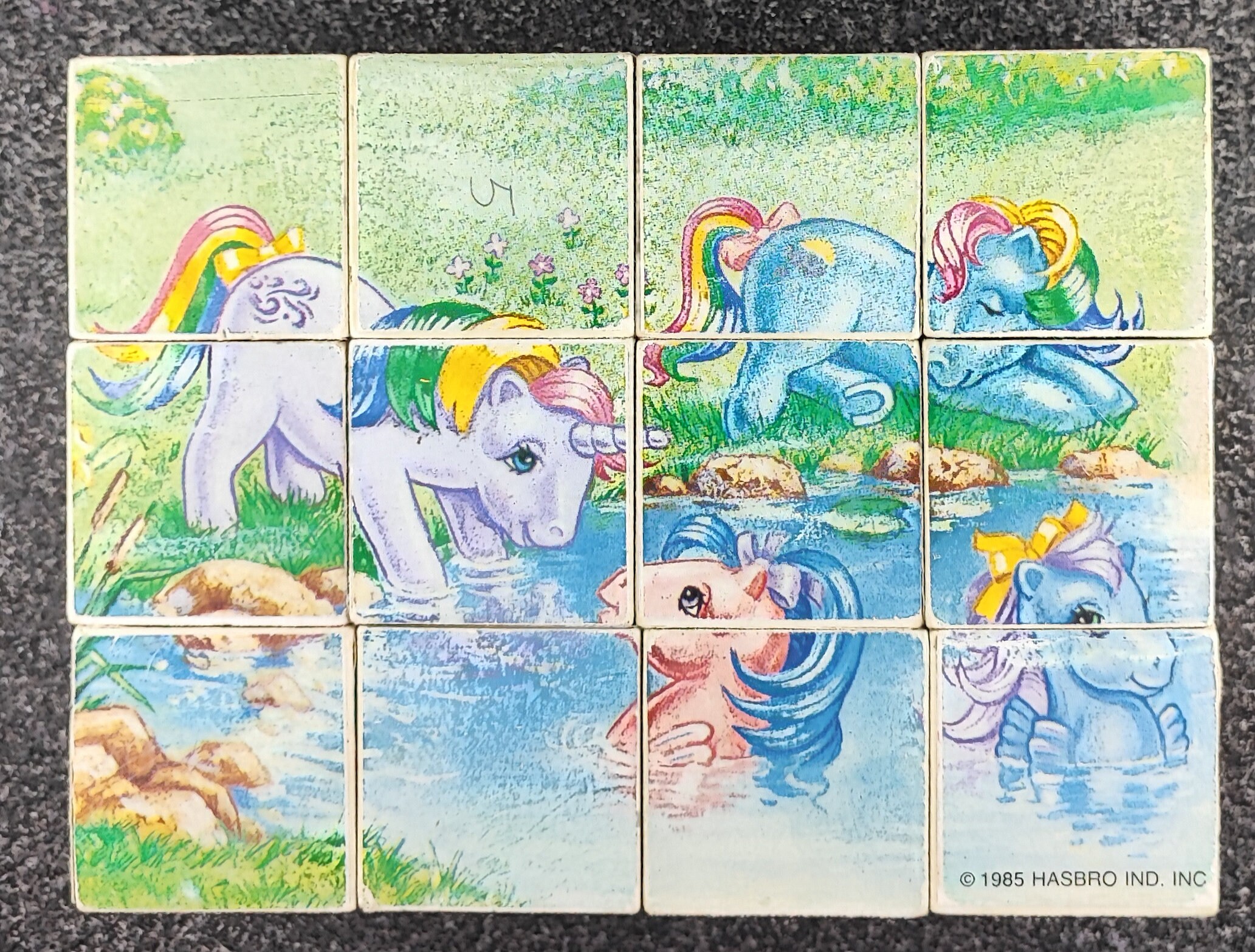 Vintage My Little Pony G1 Cube Blocks Puzzle 12-pieces - Etsy