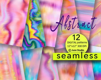12 SEAMLESS JPG only Abstract backgrounds paper pack, JPG, textures, digital paper, digital backgrounds, instant download