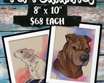 CUSTOM 8x10" Pet Portraits