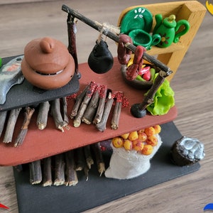 Colombia wood decor - Handmade Miniature Traditional Colombian Kitchen - 4 different Styles - FREE Gift