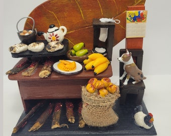 NEW Authentic Colombian Kitchen- Handmade Miniatures for Enthusiasts