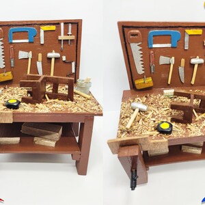 Colombian Craftsmanship in Miniature: Handmade Miniature Colombian Carpentry Shop