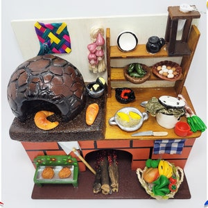 Kolumbien Holz - Miniaturküche Kolumbien Holz
