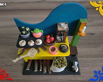 Handmade Miniature Colombian Kitchen