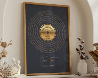 Muurkunst muziekopnametekst: aangepaste vinylafdruk, ingelijste poster, canvas, digitaal