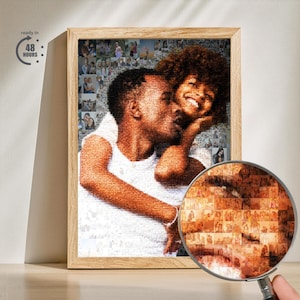 Custom Photo Mosaic, Unique Picture Art, Personalized Wall Gift, Mosaic Memory Poster, Custom Art for Loved Ones