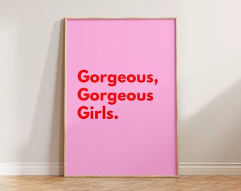 Impresión feminista, impresión de arte feminista, impresión de chicas hermosas, póster feminista, impresión de apoyo a las mujeres, impresión de cita feminista, regalo para ella