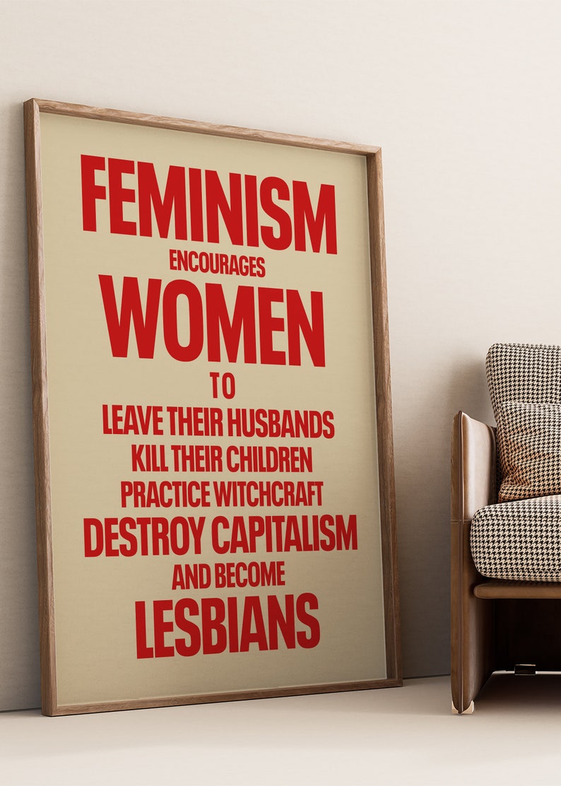 Feminist Print, Feminism Art Print, Female Empowerment Print, Retro Feminist Poster, Feminism Encourages, Feminist Poster Pink, Gift For Her 画像 5