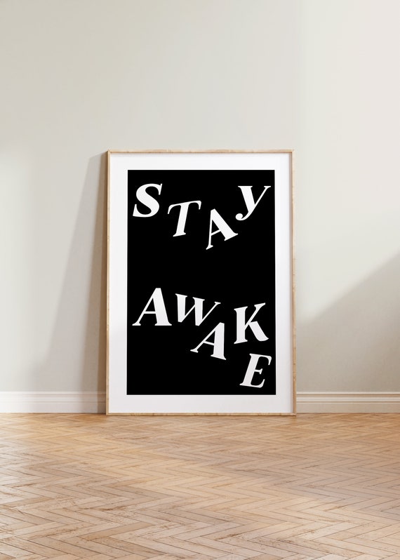 Stampa Artistica Tipografica Con Definizione, Poster A3 Per Arredo Camera Da Letto O Soggiorno