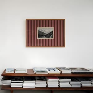Retro randig väggkonst, vintage Kanada-tryck, randigt tryck, väggkonst i mitten av århundradet modern, väggkonst i vintagevykort, retro Banff-väggkonst bild 11