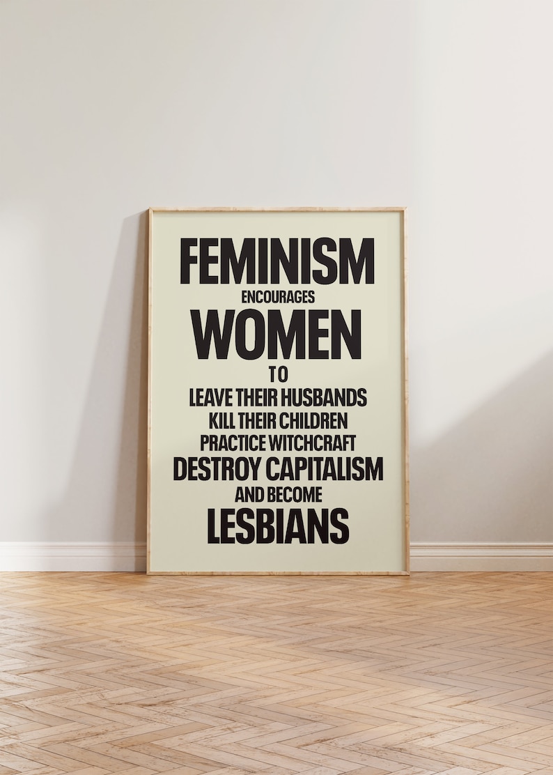 Feminist Print, Feminism Art Print, Female Empowerment Print, Retro Feminist Poster, Feminism Encourages, Feminist Poster Pink, Gift For Her Black