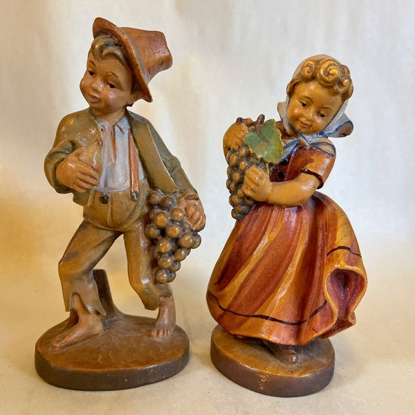 Italian Anri Hand Carved Figurines Etsy
