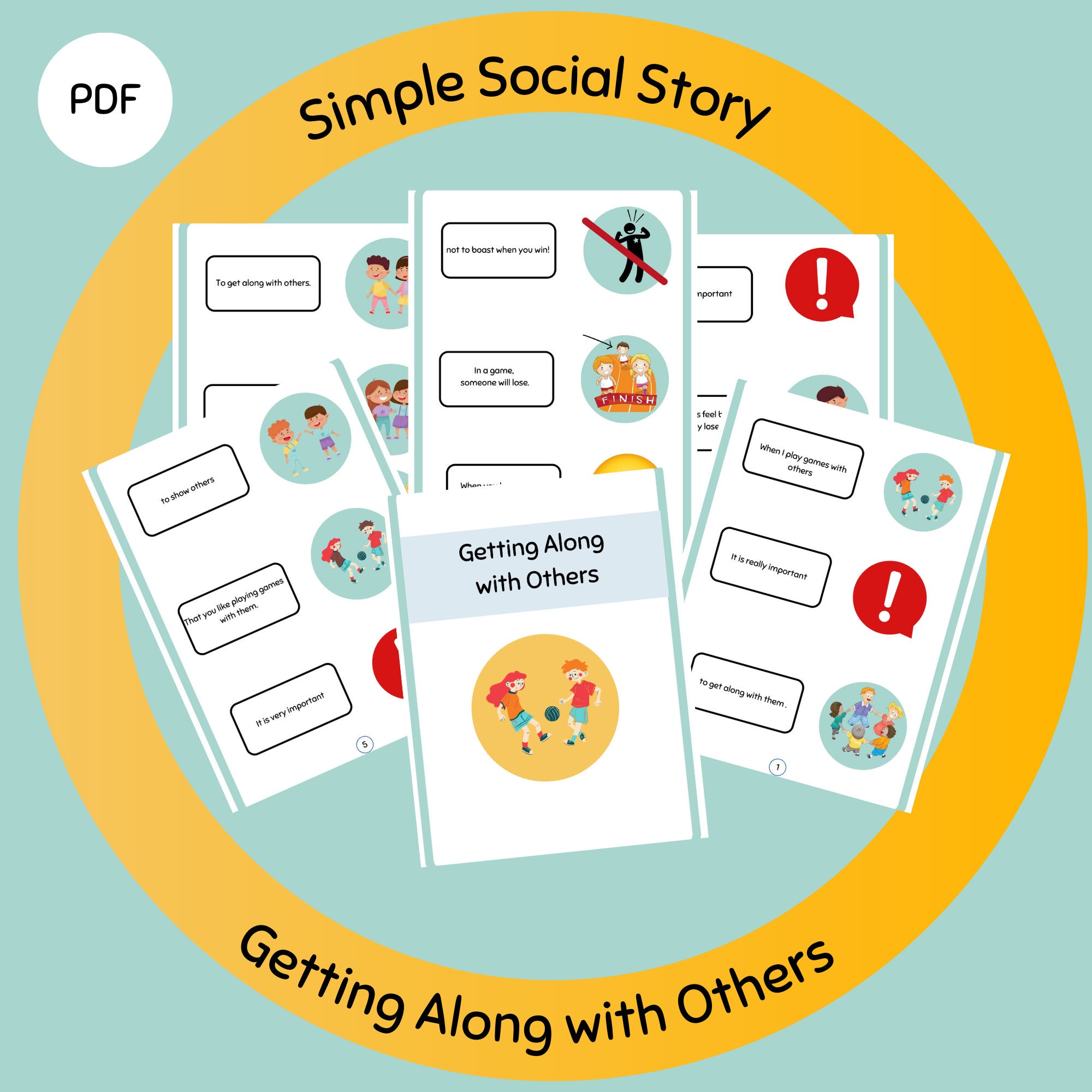 Getting Along With Others Social Story /learning and Behaviour Support ...