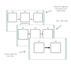 First - Then Sequence with Variations/ Picture sequence / Learning and Behaviour support