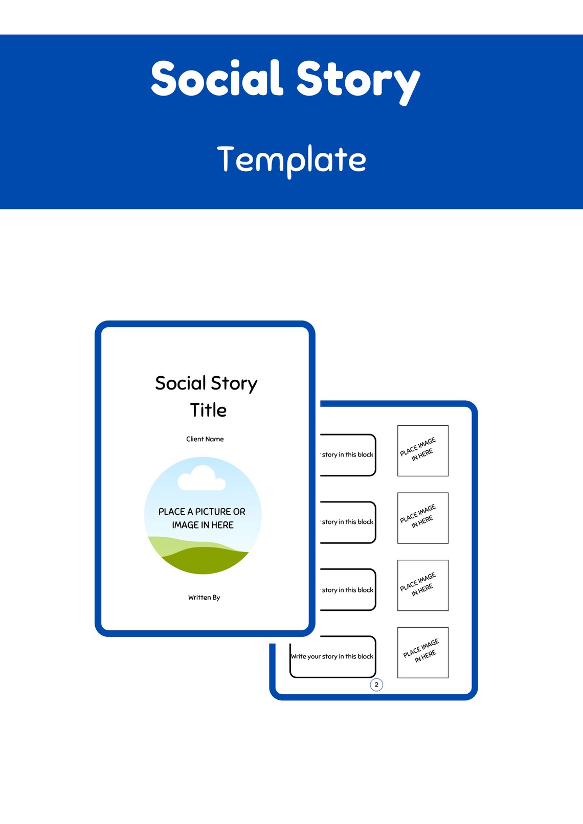 Social Story Template Editable In Canva learning And Behaviour Support 