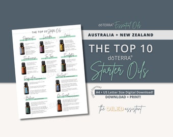 doTERRA Top 10 Starter Oils Flyer | Australia, New Zealand (Digital Download)