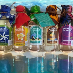 3 Pack Naturally Fiji Coconut Oil 3 Different Infusions 300ml x 3