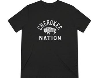 Cherokee Nation Triblend (Rayon) Shirt - Honoring First Nations, Inuit, Native American Indigenous Cultures