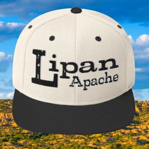 Lipan Apache Tribe Snapback Hat Embroidered - First Nations, Canadian Aboriginal, Native American