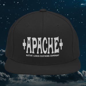 Apache Tribe Embroidered Snapback Hat - Honoring First Nations, Inuit, Native American Indigenous Cultures