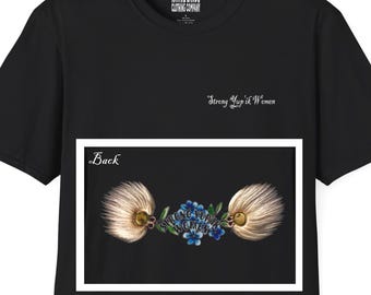 Unisex Strong Yupik Women Cotton Shirt (front/back) - Honoring First Nations, Inuit, Native American Indigenous Cultures