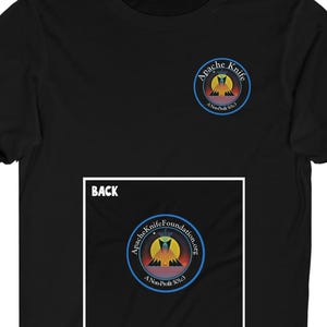 Apache Knife Foundation Shirt (front/back) Non-Profit Cotton - First Nations, Canadian Aboriginal, Native American