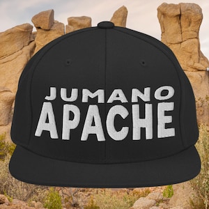 Jumano Apache Tribe Embroidered Snapback Hat - Honoring First Nations, Inuit, Native American Indigenous Cultures