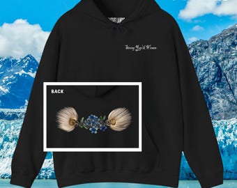 Strong Yupik Women Hoodie (front/back) - Honoring First Nations, Inuit, Native American Indigenous Cultures