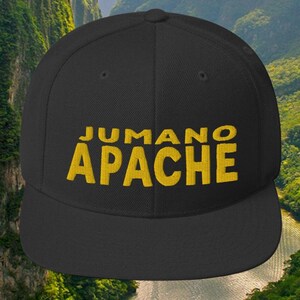 Jumano Apache Tribe Embroidered Snapback Hat - Honoring First Nations, Inuit, Native American Indigenous Cultures