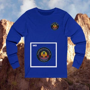 Apache Knife Foundation Long Sleeve Shirt (front/back) - Honoring First Nations, Inuit, Native American Indigenous Cultures
