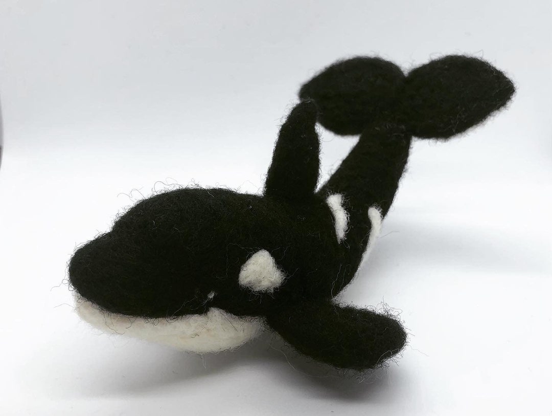 Needle Felted Orca Etsy