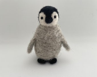 Needle Felting Kit- Penguin | Needle Felting Craft Kit | Beginners Needle Felting Kit | Simple Needle Felting Kit