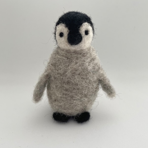 Needle Felting Kit- Penguin | Needle Felting Craft Kit | Beginners Needle Felting Kit | Simple Needle Felting Kit