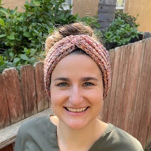 Crochet Twisted Headband/ Crochet Headband/ Spa Headband/ Handmade/ Cute and Soft/Ear Warmer/ Gift for Her