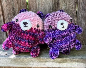 Lontra all'uncinetto / Animale marino all'uncinetto / Animale all'uncinetto / Lontra Amigurumi / Fatto a mano / Carino e morbido / Peluche / Regalo