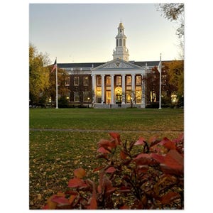 Harvard University Fine Art Poster – Ivy League Campus Wall Art, Historic College Print, Educational Decor, Gift for Alumni & Students