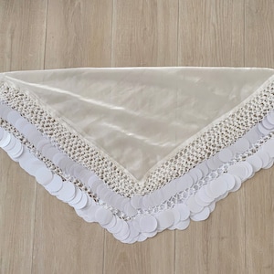 Large Traditional Assyrian Bride Yalekhta Handmade Wedding Scarf