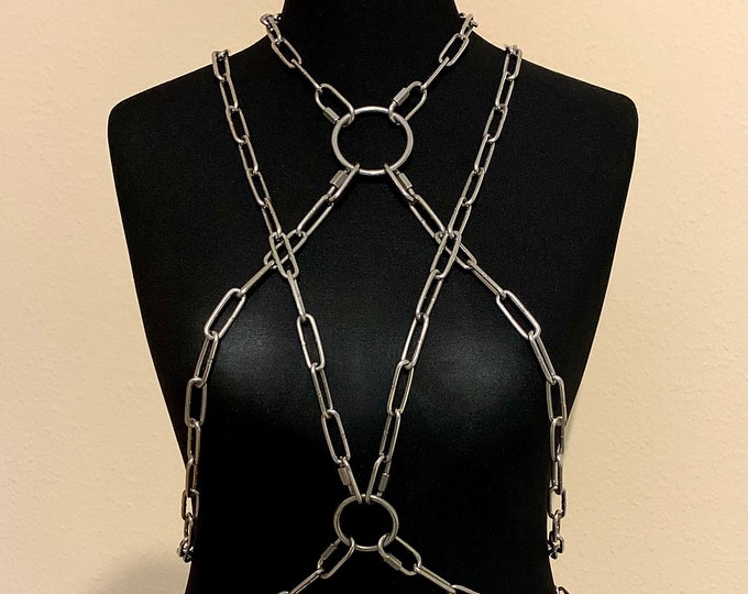 Body Chain Harness / Chest Harness / Body Harness / Body Chain Etsy
