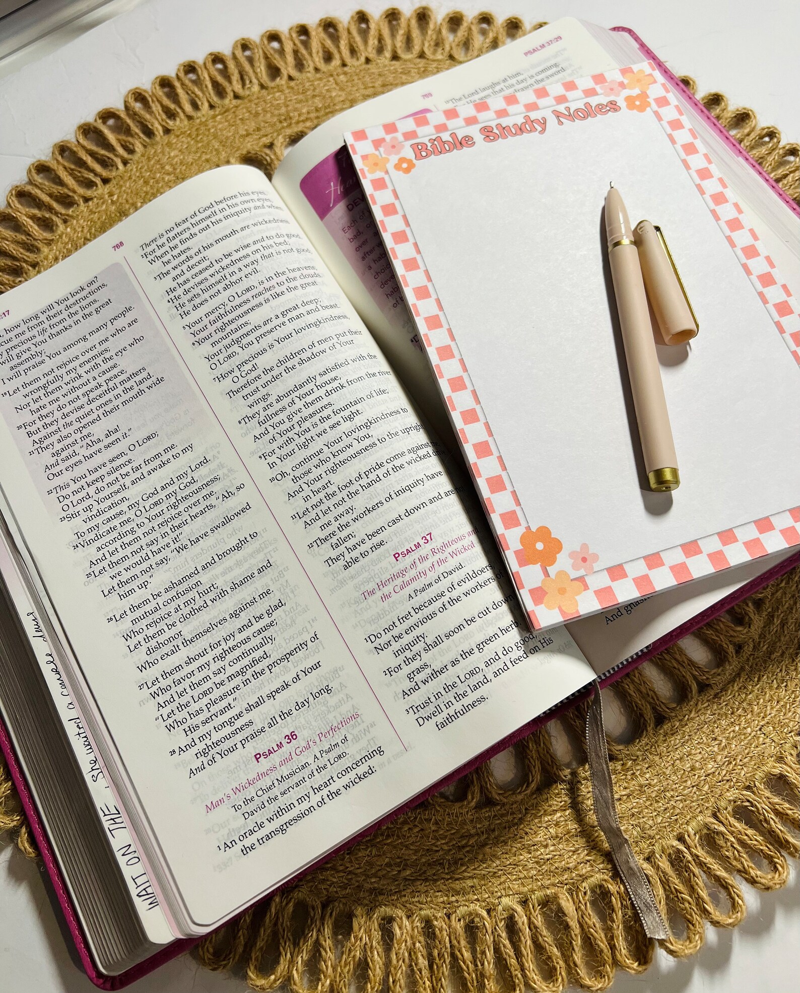 Bible Study Notepad 50 Pages Christian Notepad Groovy - Etsy
