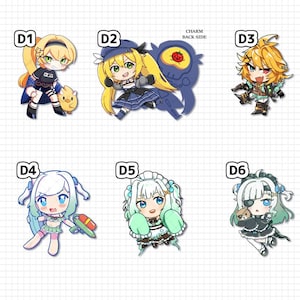 Dokibird Mint Fantome Charms & Stickers