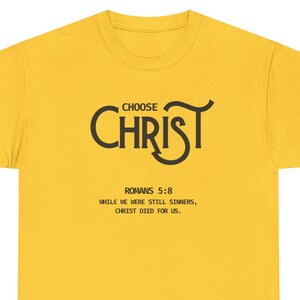 Kies Christus T-shirt: Christian Apparel, Jesus is King