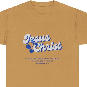 Jesus is King-T-shirt: christelijke kleding, 100% katoen