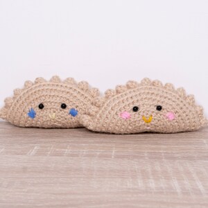 Crochet Empanada , Pierogi Ornament, Food Amigurumi